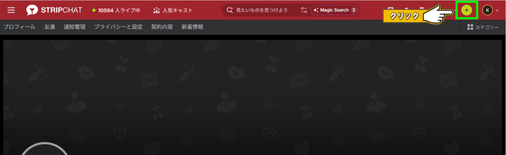 Stripchat コイン購入ページ1